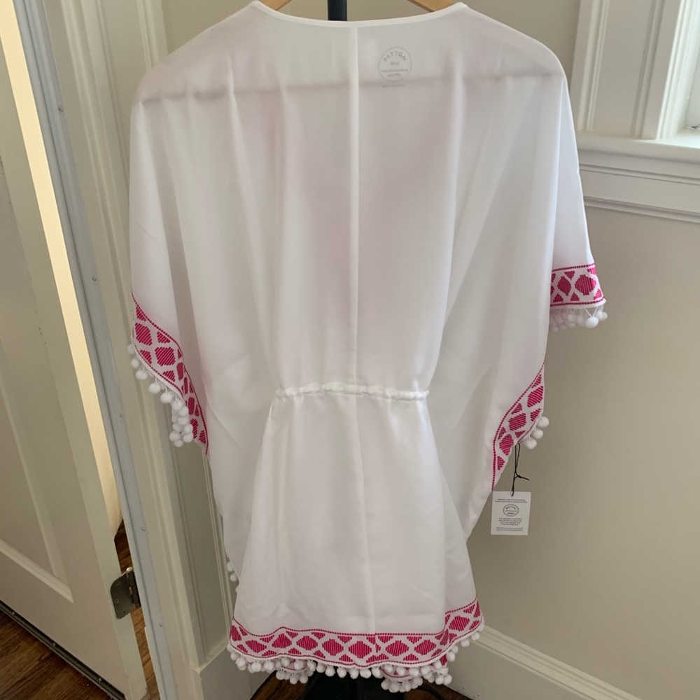 MOTT50 Adele Lurex Embroidered Kaftan Coverup NEW - Picture 11 of 16